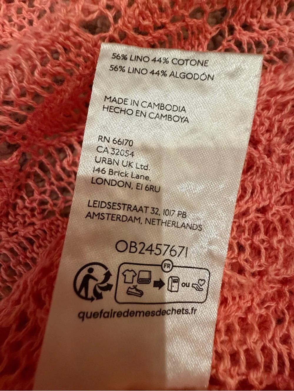 NWT new medium free people moonstruck babydoll blouse top crochet coral knit